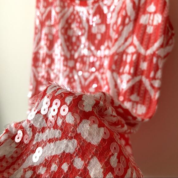 J. Crew Patterned Sequin Tank Top Size Small - Picture 4 of 6